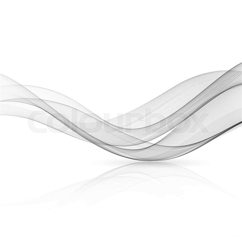 Abstract gray color wave design element. Gray wave. Gray smoke wavy lines, stock photo