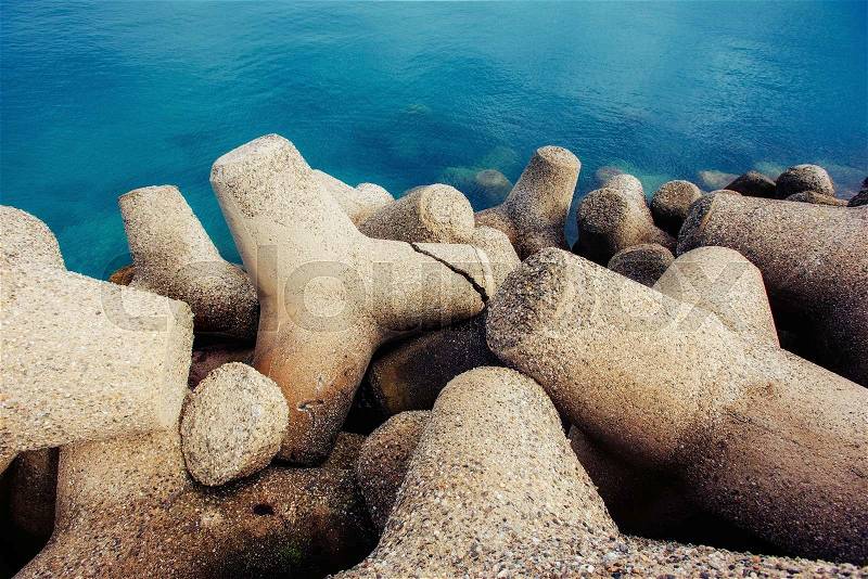 Stones on the seashore, stock photo
