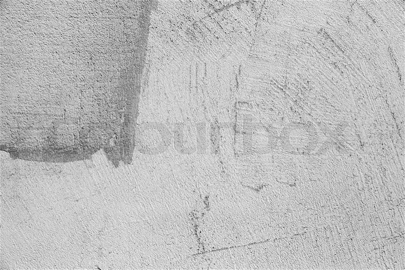 Gray concrete wall with stucco relief pattern, background photo texture, stock photo