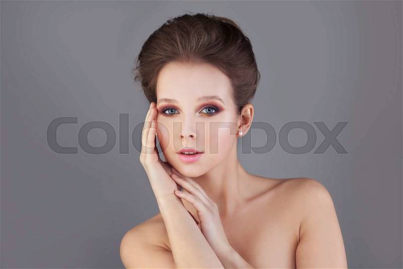 Perfect Woman. Healthy Skin and Hair. Spa Concept, stock photo