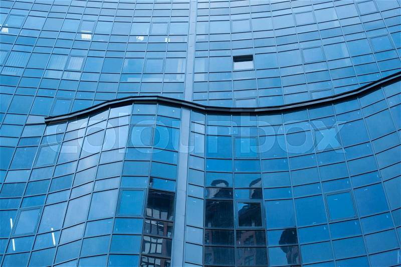 Business high-rise glass building for background success concept, stock photo