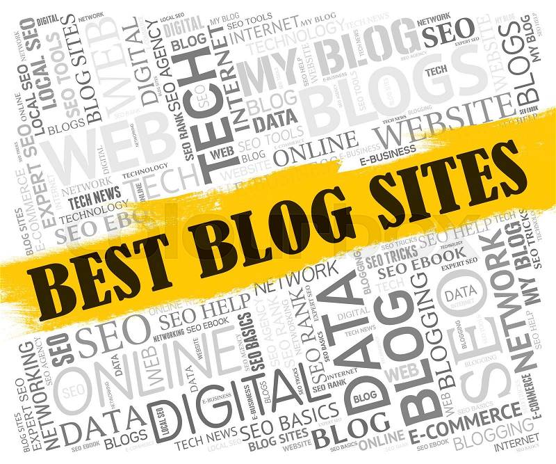 Best Blog Sites Representing Weblog Winners And Websites, stock photo