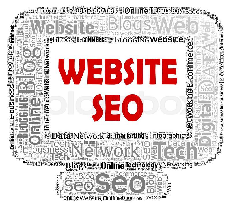 Website Seo Representing Search Engine And Sem, stock photo