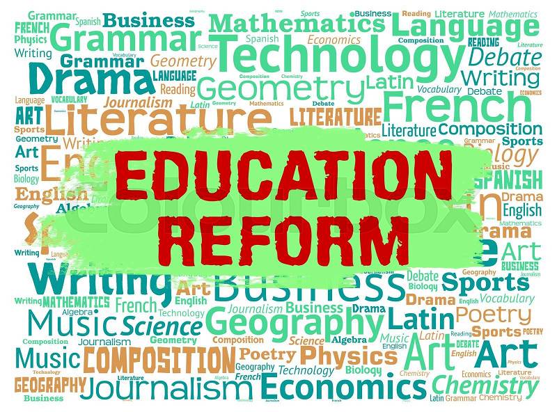Education Reform Showing Make Better And Improvements, stock photo