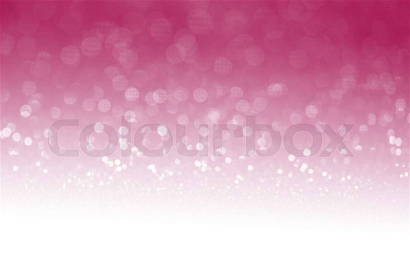 Pink glitter surface with pink light bokeh with white empty copy space - It can be used for background for special occasions promotion campaign or product display, stock photo