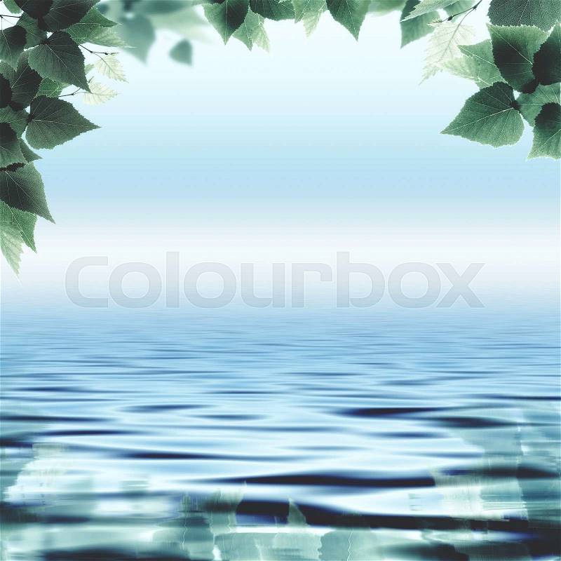 Wavy water, oriental health care concept, stock photo