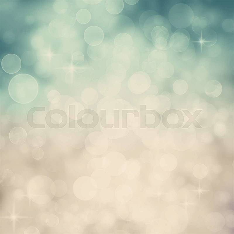 Abstract Twinkled Background with Stars. Blurred Bokeh Background, stock photo