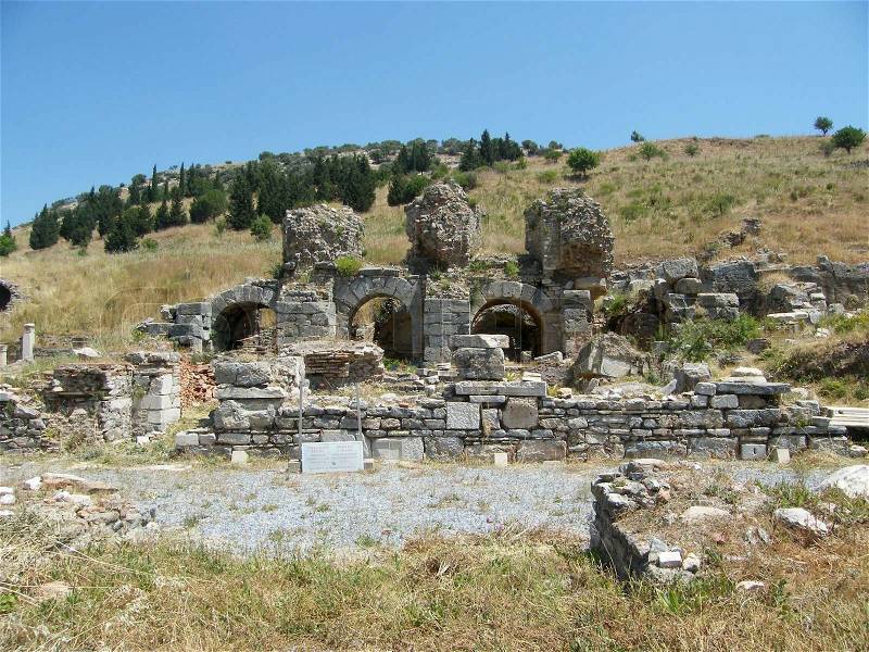 Ephesus ruine ancient, stock photo