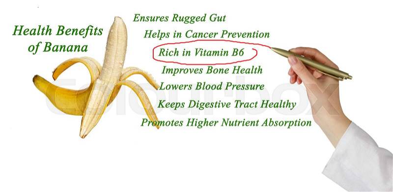 Health Benefits of Bananas, stock photo