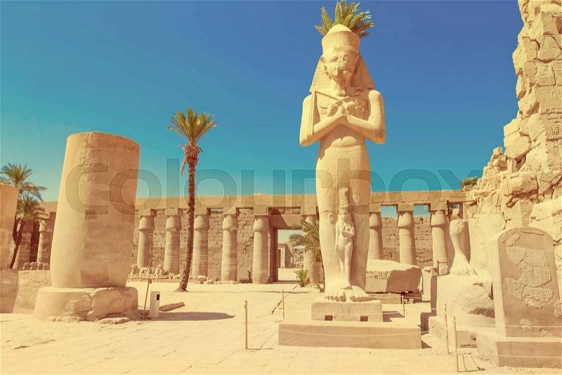 Africa, Egypt, Luxor, Karnak temple, stock photo