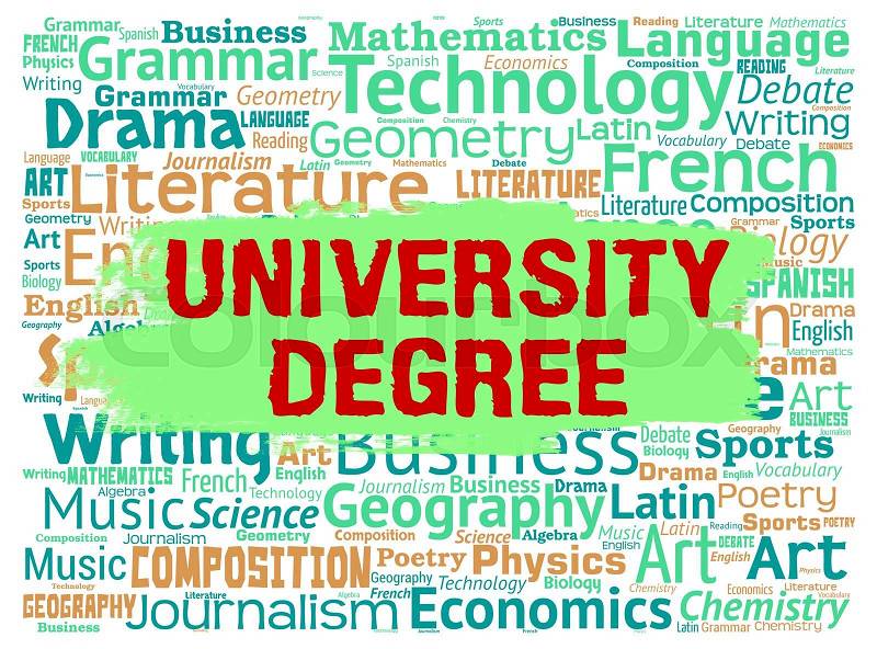 University Search Represents Educational Establishment And Academy, stock photo