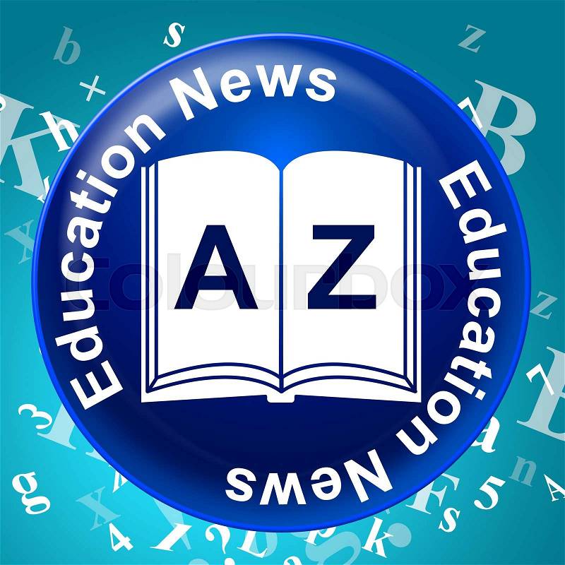 Education News Represents Tutoring Info And Training, stock photo
