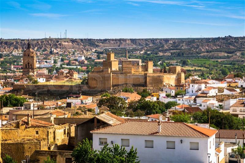 Guadix, villages in the province of Granada Andalucia, Southern Spain, stock photo