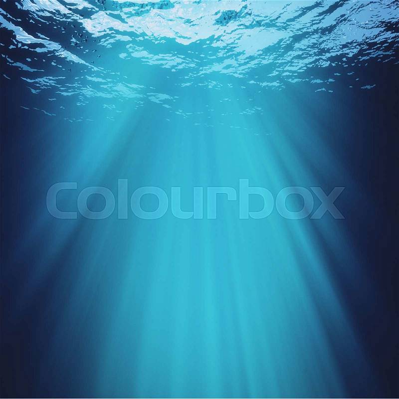 Deep Blue Sea, abstract marine backgrounds for your design, stock photo
