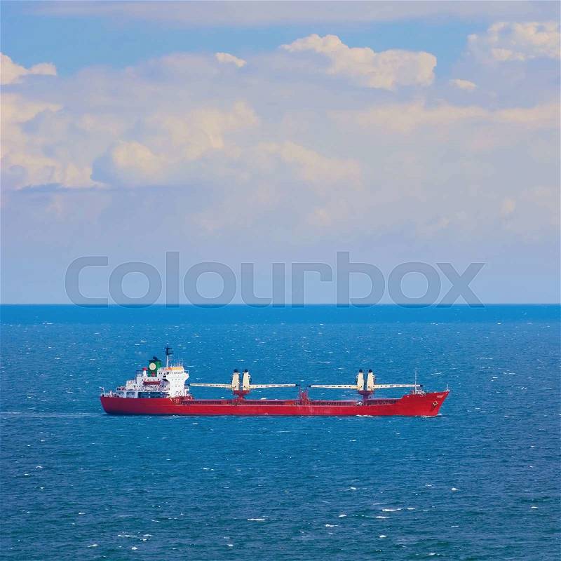Bulk Carrier Ship in the Black Sea, stock photo