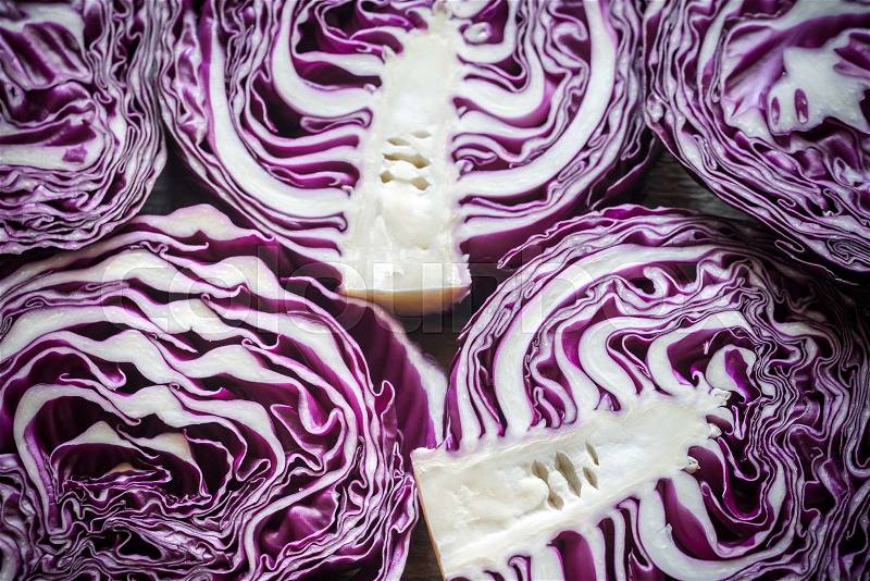 Red cabbage, stock photo