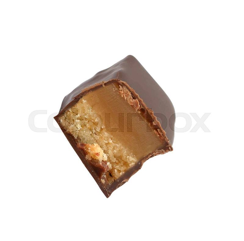 Chocolate covered bar, stock photo