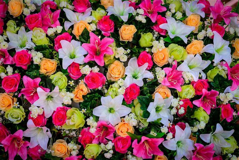 Flower bouquets , bunch of flowers, stock photo