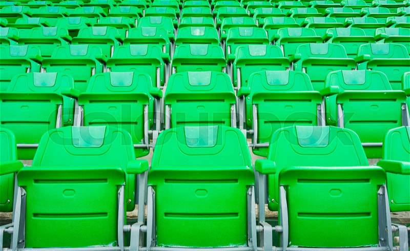 A group of empty seat or chair in stadium , theater or conxert, stock photo