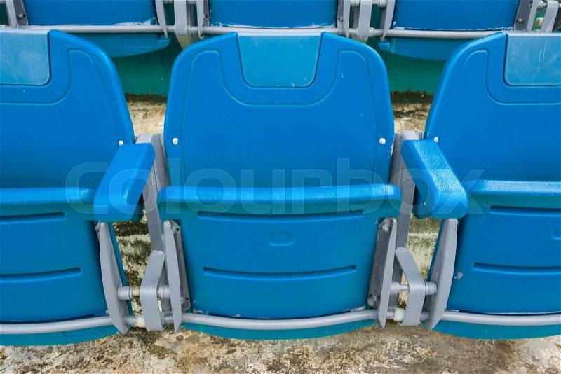 A group of empty seat or chair in stadium , theater or concert, stock photo