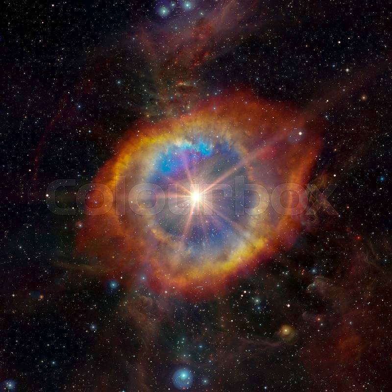 Stars nebula, colorfull explosive in spaceStars nebula in space. Elements of this image furnished by NASA, stock photo