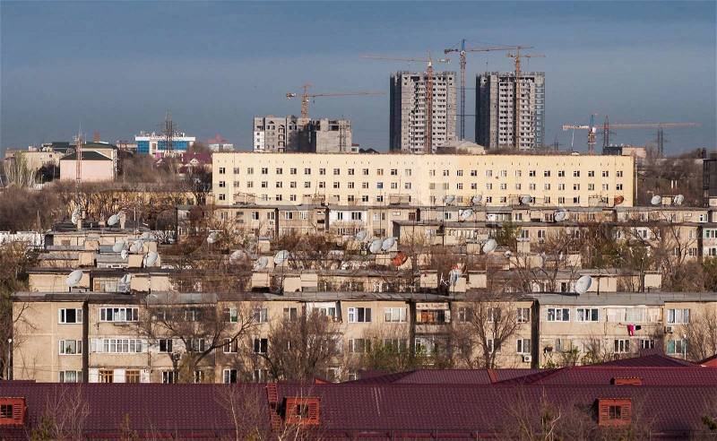 The city in Central Asia. Kazakhstan, stock photo