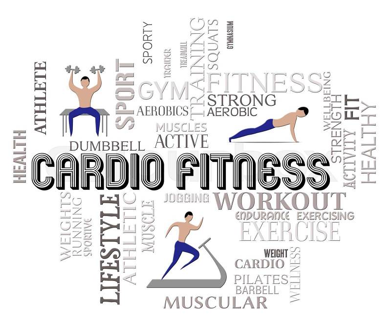 Cardio Fitness Indicates Physical Activity And Cardiogram, stock photo