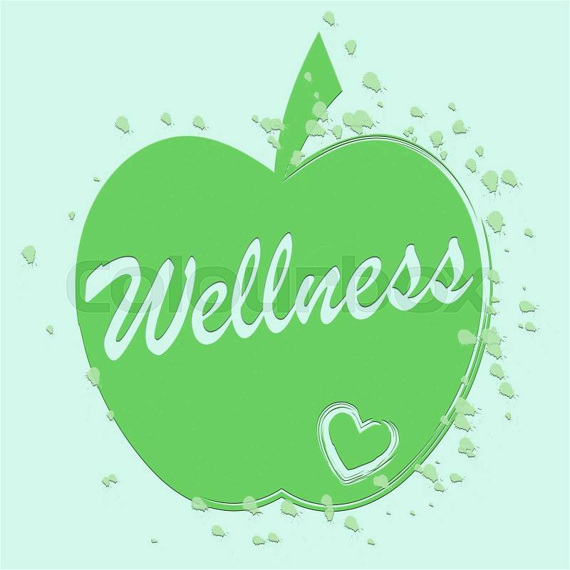 Health Wellness Indicates Preventive Medicine And Apples, stock photo