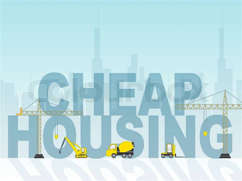 Cheap Housing Indicates Low Cost And Apartment, stock photo