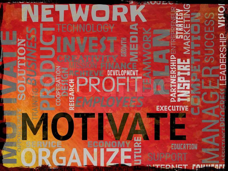 Motivate Words Showing Do It Now And Motivate, stock photo