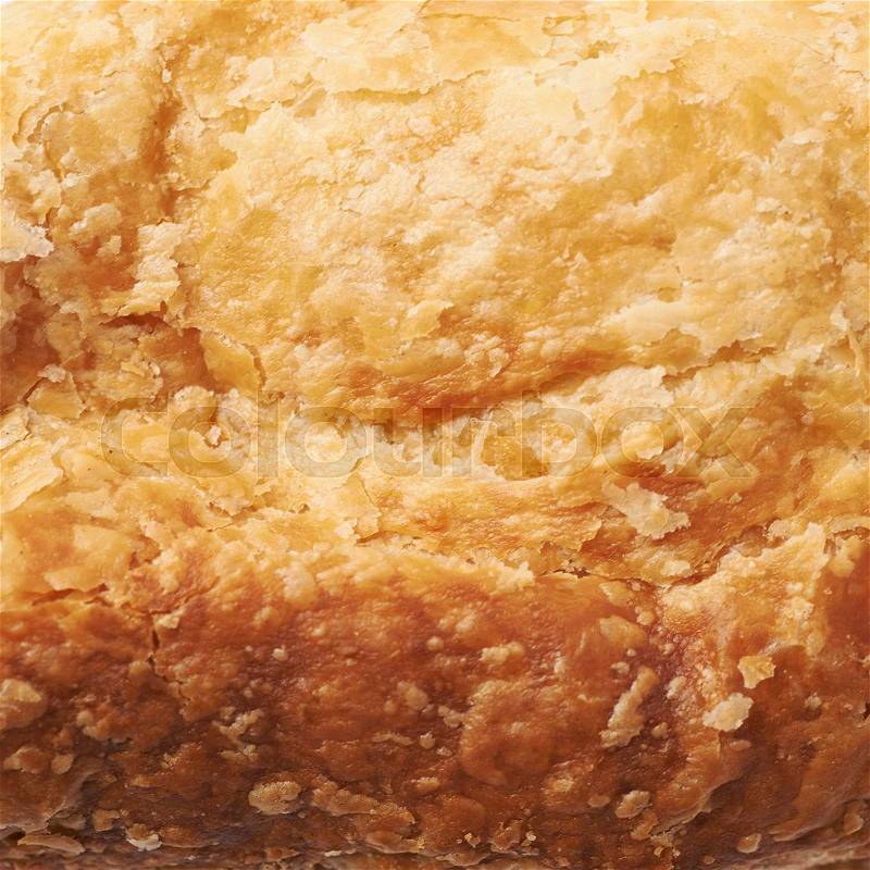 Close-up pastry crust texture as a backdrop composition, stock photo