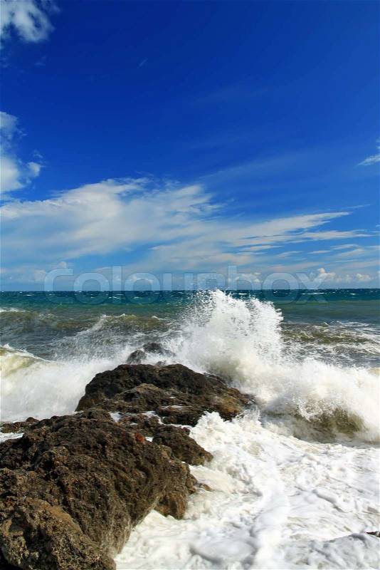 Stormy waves, stock photo