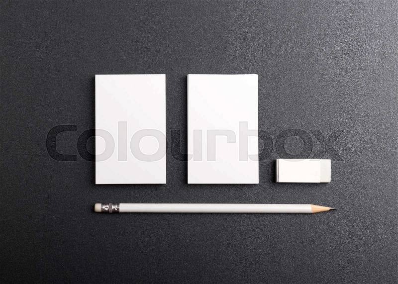 Photo of business cards. Template for branding identity. For graphic designers presentations and portfolios. Business Card, business, business, card, mock-up, mock up, mockup, stock photo