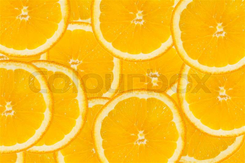 Abstract background with citrus-fruit of orange slices. Close-up. Healthy food background. Studio photography, stock photo