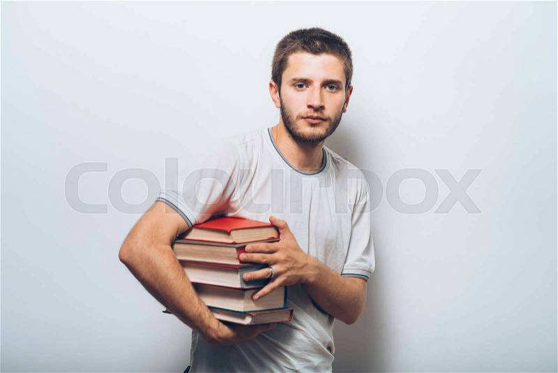 The man with a book, stock photo