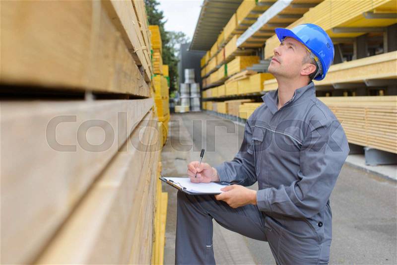Warehouse worker, stock photo
