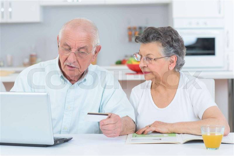 Online shoppers, stock photo