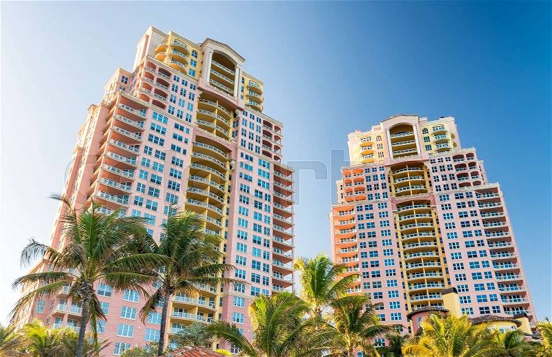 Buildings of Miami, stock photo
