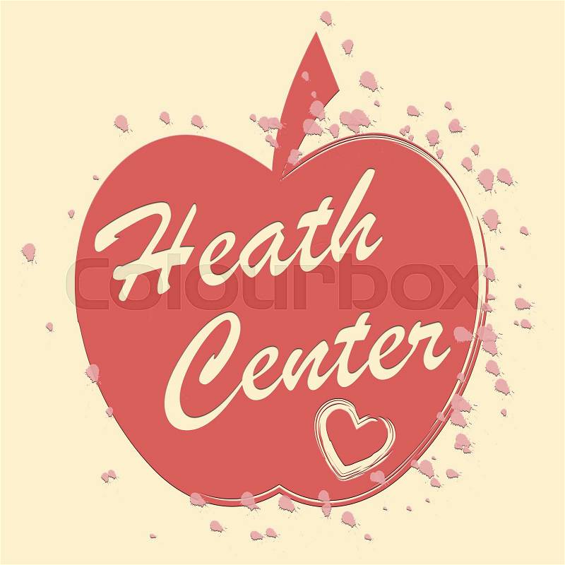 Health Center Meaning Medical Clinic And Wellness, stock photo