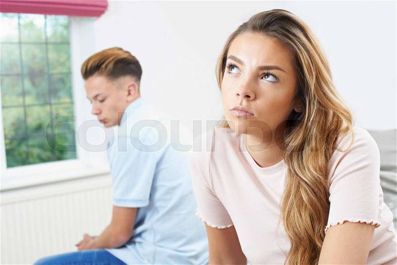 Teenage Couple Having Relationship Difficulties, stock photo