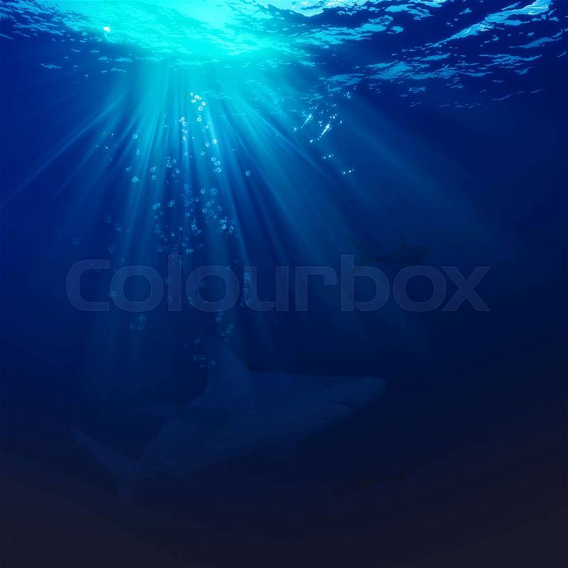 Deep ocean, marine backgrounds with waves and sea surface, stock photo