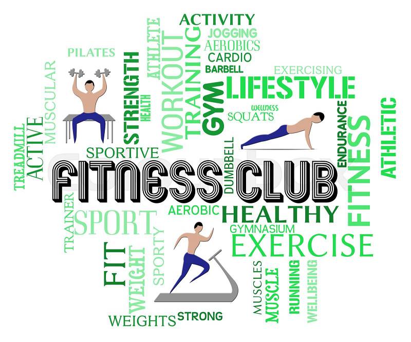 Fitness Club Meaning Working Out Gym Membership, stock photo