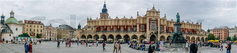 Medieval City Center of Krakow, Poland, Europe, stock photo
