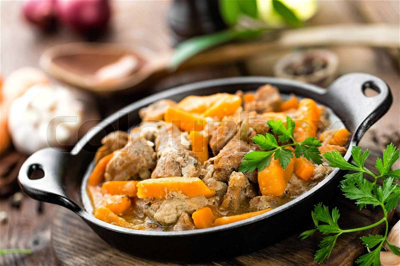 Meat stew, stock photo