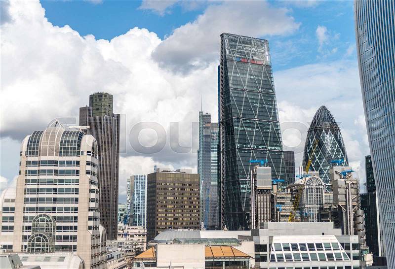 Skyscraper Business Office, Corporate building in London City, England, UK, stock photo