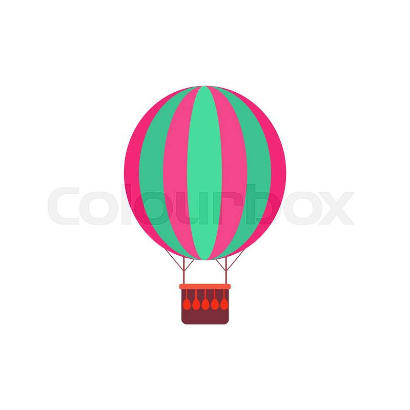 Air balloon Icon Vector. Flat simple color pictogram, vector