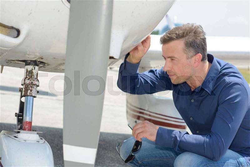 Aerospace engineer, stock photo
