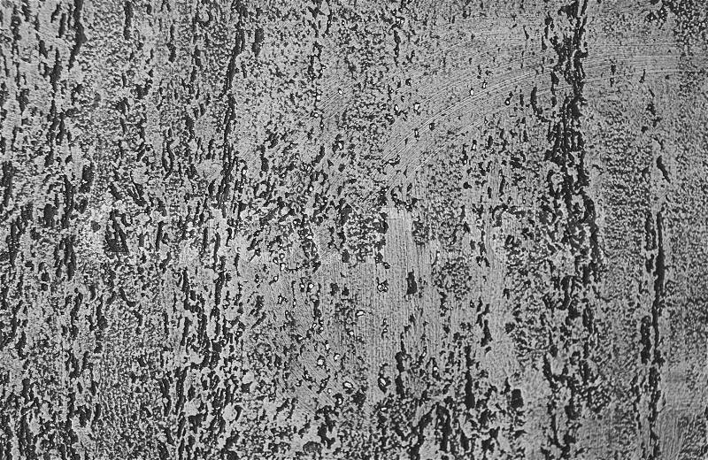 Black and white texture of plaster on the wall close-up, stock photo