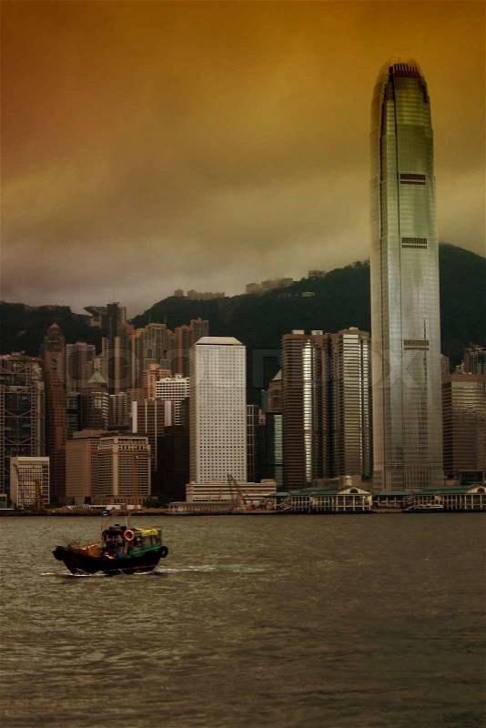 Hong Kong Bay, stock photo