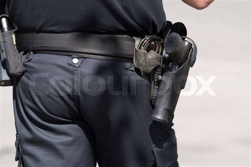 Norwegian armed police, stock photo